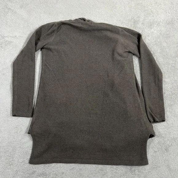 Barefoot Dreams Cardigan Sweater Womens XS Brown Bamboo Blend Chic Lite Pockets - Picture 8 of 9